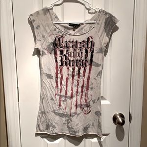 Crash and Burn Flag Tee